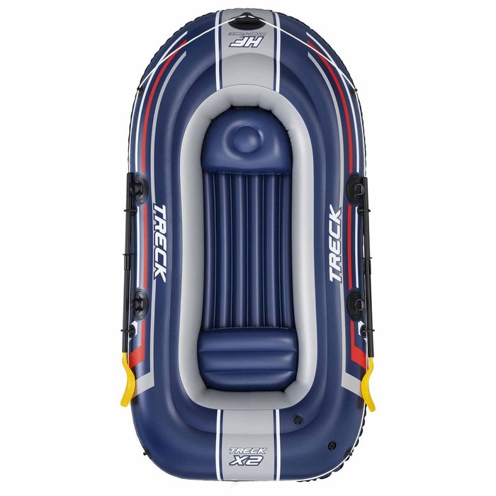 Лодка Treck X2, 2-местная, 255 х 127 х 36 см, вёсла 124 см, насос, до 225 кг, 61068 Bestway