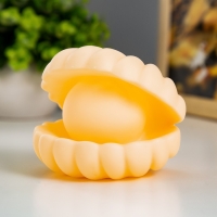 Ночник "Ракушка с жемчужиной" LED батарейки 3хLR фосфорный 10x9xx9,5 см RISALUX МИКС Ночник "Ракушка с жемчужиной" LED батарейки 3хLR фосфорный 10x9xx9,5 см RISALUX МИКС