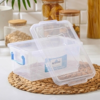 Контейнер пищевой RICCO, 3 л, 28×16×12 см, прямоугольный, прозрачный Контейнер пищевой RICCO, 3 л, 28×16×12 см, прямоугольный, прозрачный