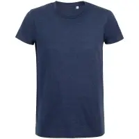 Футболка мужская приталенная Regent Fit синий меланж, размер XXL