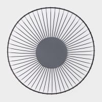 Фруктовница Доляна &laquo;Лайн&raquo;, 26&times;26&times;12,5 см, чёрный