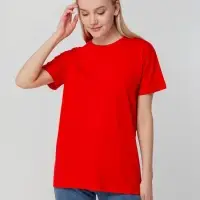 Футболка унисекс T-bolka 140, красная, размер S
