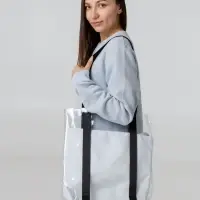 Шопер Clarity с голубым органайзером, прозрачный Шопер Clarity с голубым органайзером, прозрачный