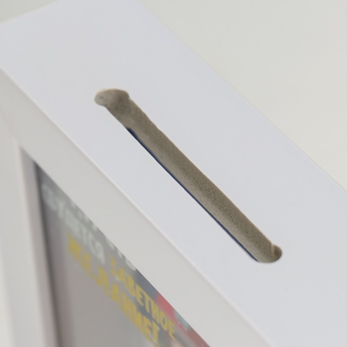 Копилка интерьерная пластик Копилка интерьерная пластик "Малышка и жираф. Пусть сбудется заветное желание!" 17х12х3,8 см 94365