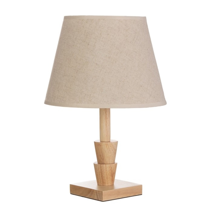 Настольная лампа Настольная лампа "Ульн" E27 40Вт светлое дерево 19,5х19,5х38 см RISALUX