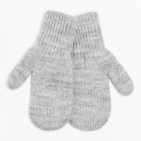 Варежки двойные детские, цвет серый, размер 12 (3-6 лет) Варежки двойные детские, цвет серый, размер 12 (3-6 лет)
