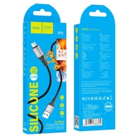 Кабель Hoco X92, MicroUSB - USB, 2.4 А, 3 м, оплётка силикон, чёрный Кабель Hoco X92, MicroUSB - USB, 2.4 А, 3 м, оплётка силикон, чёрный