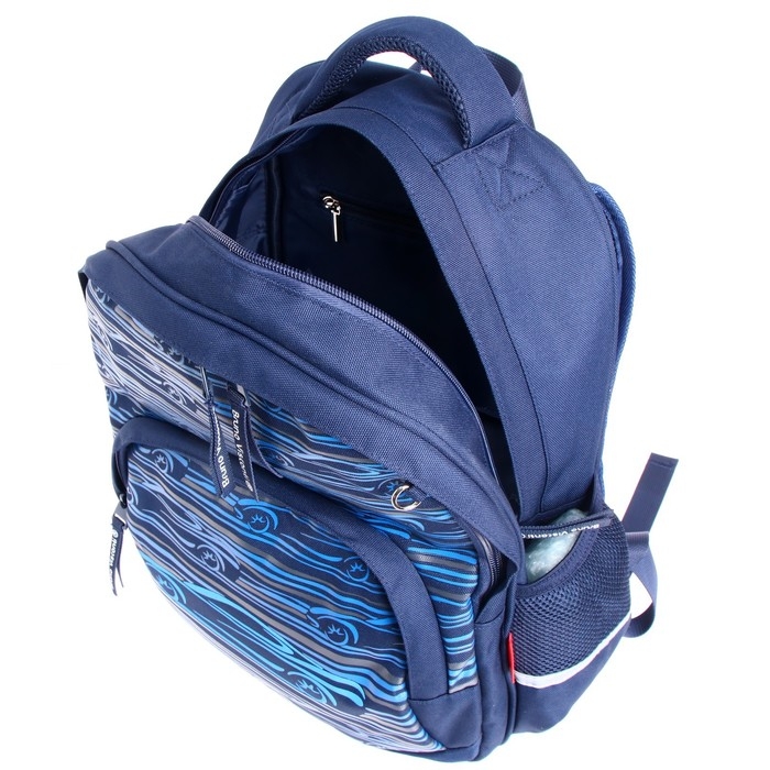 Рюкзак школьный Bruno Visconti, 40 х 30 х 19 см, эргономичная спинка, &laquo;Спорткар&raquo;, пенал в подарок