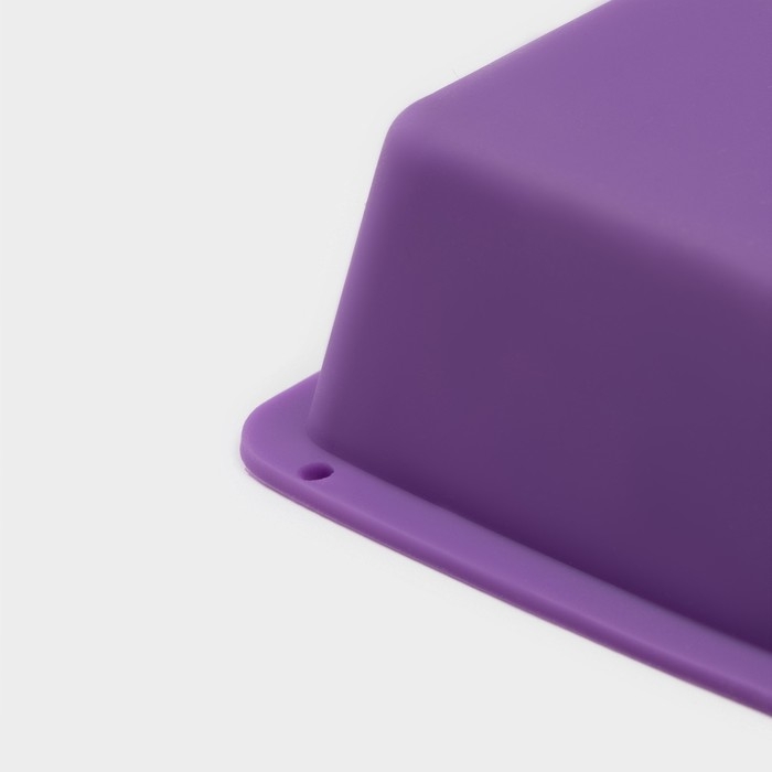 Форма для выпечки Доляна &laquo;Хлеб&raquo;, силикон, 11,5&times;7&times;3 см, внутр.размер 10,5&times;6,5 см, цвет МИКС