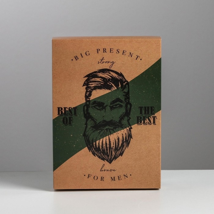 Коробка подарочная складная, упаковка, &laquo;Брутальность&raquo;, 21 х 15 х 7 см