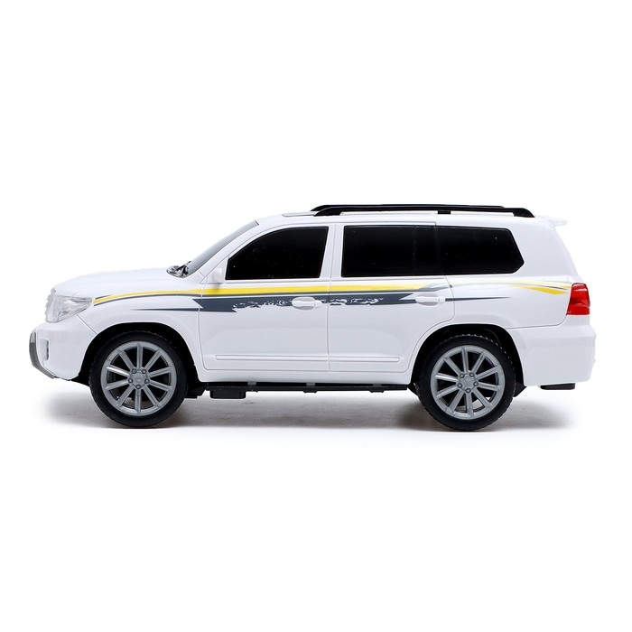 Джип радиоуправляемый &laquo;Крузер&raquo;, 1:16, свет, работает от батареек, цвет белый