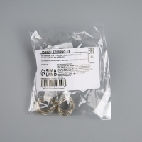 Гирлянда &laquo;Нить&raquo; 1 м роса. IP20, нить серебристая, 10 LED, 4.6 В, AG13x3 (в комплекте), 3 режима, свечение синее