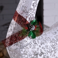 Светодиодная фигура &laquo;Олень с санями&raquo;, олень: 65 &times; 123 &times; 25 см, сани: 110 &times; 55 &times; 45 см, металл, текстиль, 220 В, свечение мульти