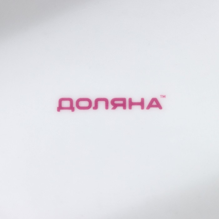 Набор детской посуды из керамики Доляна &laquo;Маленькая лошадка&raquo;, 3 предмета: кружка 230 мл, миска 400 мл, тарелка d=18 см, цвет белый