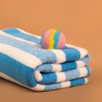 Полотенце банное Этель "Геометрия", цв. голубой, 70х140 см, 100% п/э, 240 г/м2