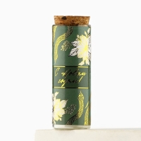 Свеча новогодняя &laquo;С новым годом&raquo;, на Новый год, аромат зеленый чай, 9 х 3,5 см