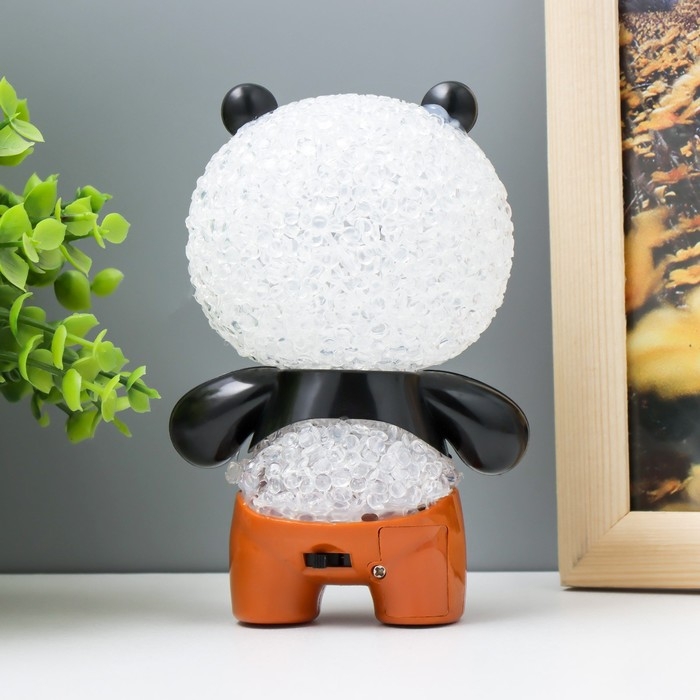 Ночник "Панда" LED RGB от батареек 3хLR44  7х7х11см RISALUX