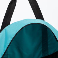 Сумка спортивная на молнии, без подкладки, наружный карман, средний размер, длинный ремень, цвет бирюзовый Сумка спортивная на молнии, без подкладки, наружный карман, средний размер, длинный ремень, цвет бирюзовый