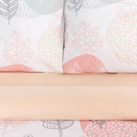 Постельное бельё &laquo;Этель&raquo; 1.5 сп Leaves 143*215 см,150*214 см, 70*70 см 2 шт