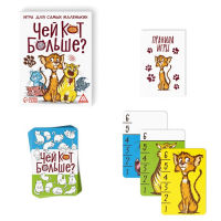 Настольная игра &laquo;Чей кот больше?&raquo;, 36 карт, 5+