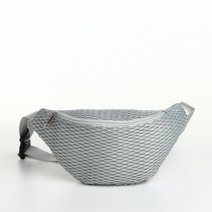 Поясная сумка на молнии, цвет серый Поясная сумка на молнии, цвет серый