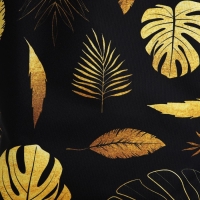 Шопер "Листья", 40х12х38 см, цвет чёрный Шопер "Листья", 40х12х38 см, цвет чёрный