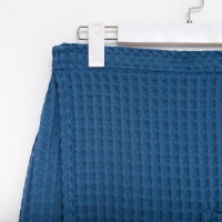 Килт вафельный банный Этель &laquo;Boho&raquo; 75*145 см. цв. синий, 100% хл, 290 г/м2