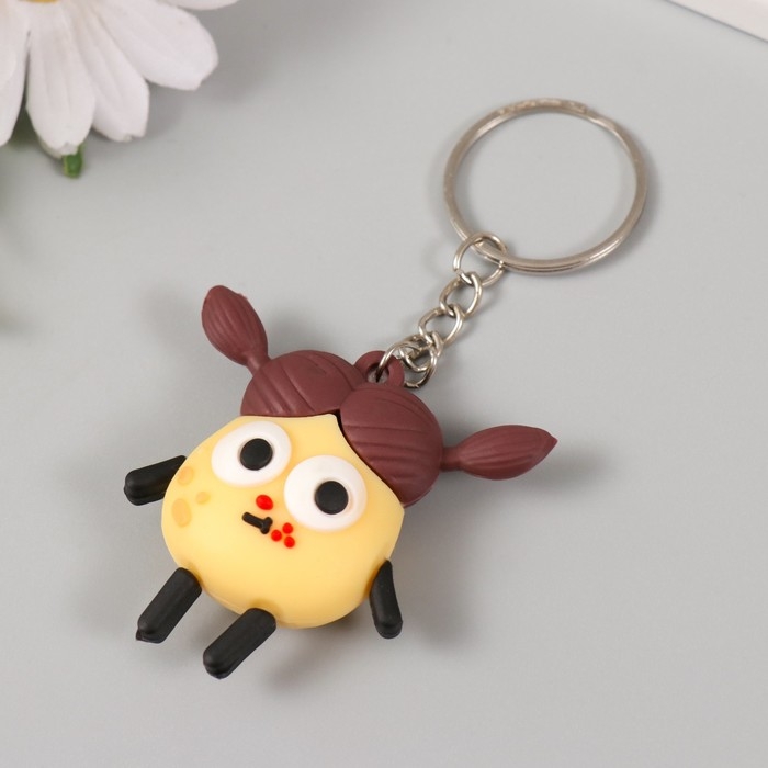 Брелок резина Брелок резина "Картошка с хвостиками" МИКС 5х5,5х2 см