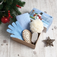 Подарочный набор Этель "Змея и снеговик" полотенце 30х60см и аксс (5 предм.)