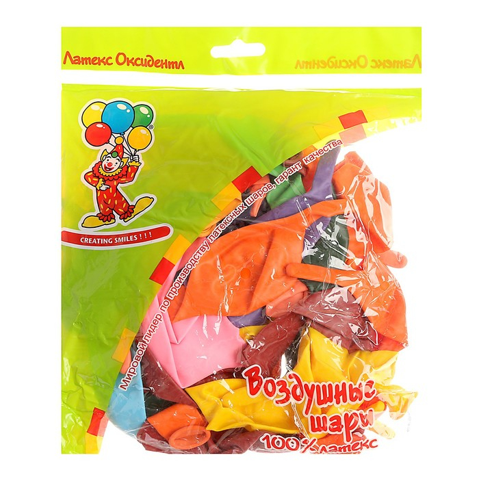 Шар латексный 12", линколун, декоратор, набор 50 шт., цвета МИКС