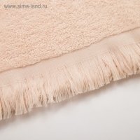 Полотенце махровое LoveLife Fringe 70х130 бежевый, 100% хлопок, 360 г/м2