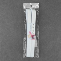 Резинка вязаная, 15 мм, 10 ± 0,5 м, цвет белый Резинка вязаная, 15 мм, 10 ± 0,5 м, цвет белый