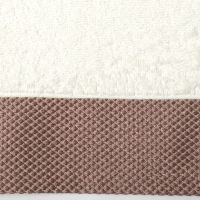 Полотенце махровое Love Life "Honey" 50*90 см, молочный, коричн. 100% хл, 450 гр/м2