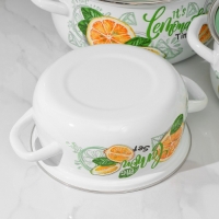 Набор кастрюль &laquo;Лимонный сет&raquo;, 3 предмета: 2 л, 3 л ,4 л, индукция