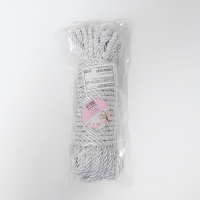 Шнур витой, d = 5 мм, 10 &plusmn; 1 м, цвет серебряный