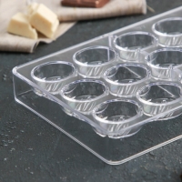 Форма для конфет и шоколада KONFINETTA «Шаффл», 27,5×17,5×2,5 см, 21 ячейка 3×3×1 см, цвет прозрачный Форма для конфет и шоколада KONFINETTA «Шаффл», 27,5×17,5×2,5 см, 21 ячейка 3×3×1 см, цвет прозрачный