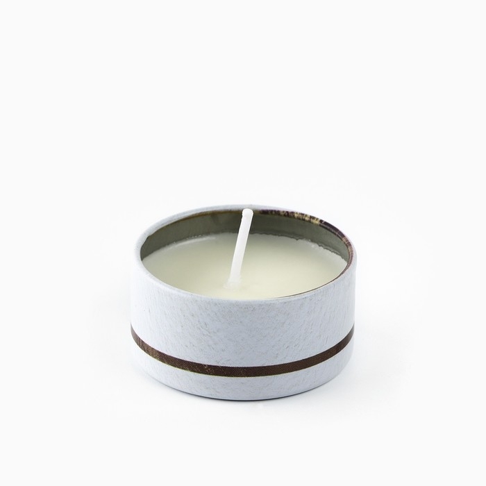 Свеча новогодняя в железной банке &laquo;Новый год: Счастья&laquo;Новый год: аромат апельсин, 4.8 см