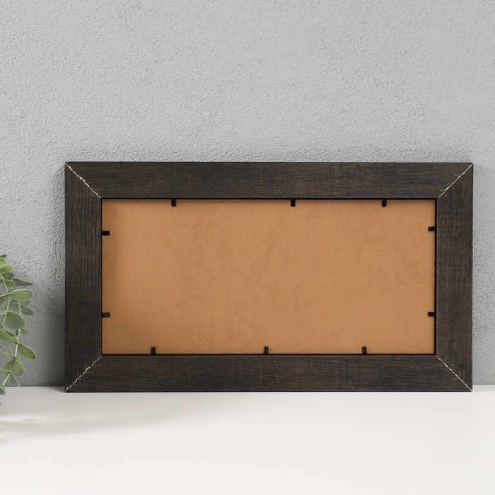 Фоторамка дерево, стекло на 3 фото 10х15 см Фоторамка дерево, стекло на 3 фото 10х15 см "Рустик" тёмный шоколад 22х39х1,5 см