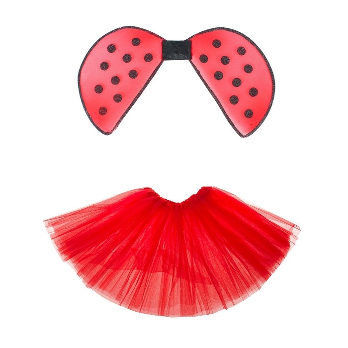 Карнавальный набор «Божья коровка», юбка, крылья Карнавальный набор «Божья коровка», юбка, крылья