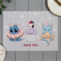 Салфетка новогодняя на стол Доляна &laquo;Winter days&raquo;, 40х29см