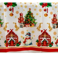 Скатерть новогодняя одноразовая «Снеговик», 180х137 см Скатерть новогодняя одноразовая «Снеговик», 180х137 см