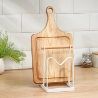 Держатель для кухонных принадлежностей Доляна, 18&times;12,5&times;12,5 см, цвет белый