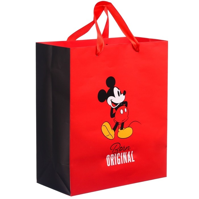 Пакет подарочный, 23х27х11 см, упаковка, Микки Маус