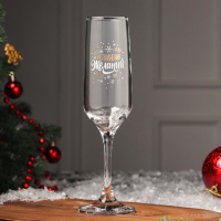 Бокал для шампанского &laquo;Исполнения&raquo;, 200 мл, деколь