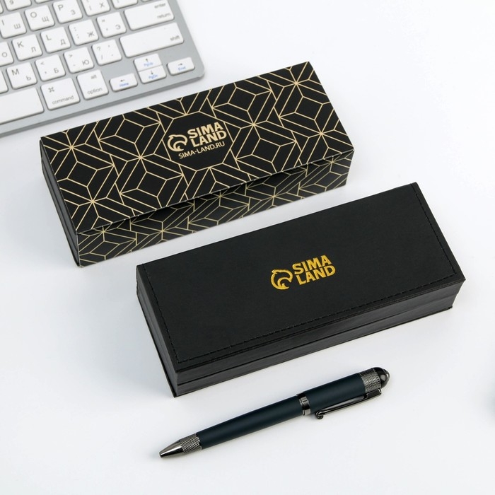 Ручка подарочная в футляре кожзам «С благодарностью!», синяя паста 1.0 мм Ручка подарочная в футляре кожзам «С благодарностью!», синяя паста 1.0 мм