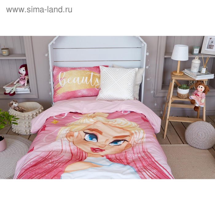 Постельное бельё &laquo;Этель&raquo; 1.5 сп Fashion girl 143х215 см, 150х214 см, 50х70 см -1 шт,100% хлопок, бязь