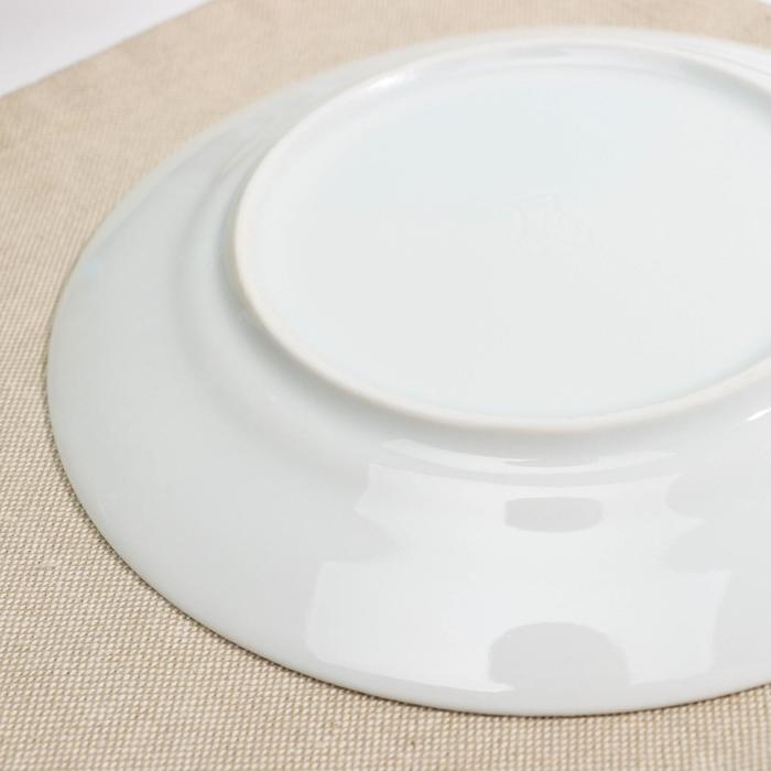 Тарелка фарфоровая &laquo;Беатриче&raquo;, d=17,5 см, цвет белый