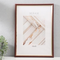 Фоторамка пластик "МИРАМ" 25х35 см бук с золотом (пластиковый экран) Фоторамка пластик "МИРАМ" 25х35 см бук с золотом (пластиковый экран)