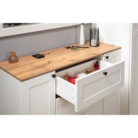 Комод Остин 16.221, 1200х419х993, Белый/ Дуб Вотан Комод Остин 16.221, 1200х419х993, Белый/ Дуб Вотан