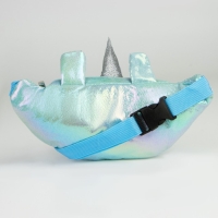 Сумка детская поясная Magiс unicorn на молнии, цвет голубой Сумка детская поясная Magiс unicorn на молнии, цвет голубой